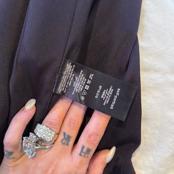 Self portrait polka dot cut out mini dress pockets  medium - Picture 17 of 17